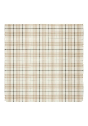 Burberry checked scarf - Neutrals