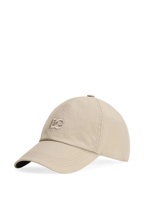 Dolce & Gabbana logo-embroidered baseball cap - Neutrals