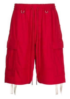 Mastermind Japan logo-print bermuda shorts - Red