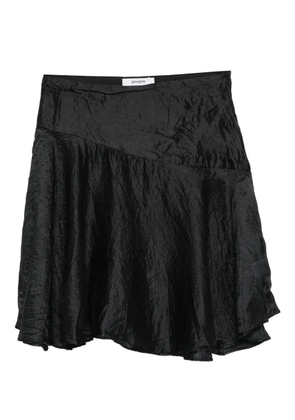 Gimaguas Justine crease-effect mini skirt - Black