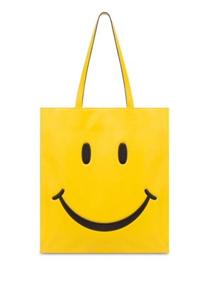 Moschino Smiley leather shoulder bag - Yellow