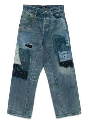 FIVE CM graphic-print jeans - Blue
