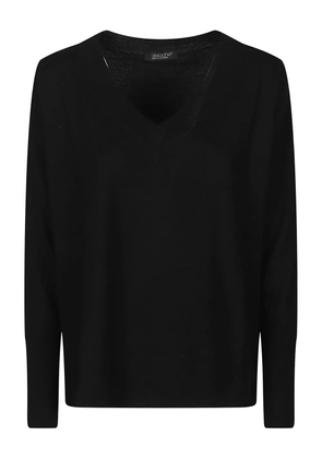 Aragona v-neck sweater - Black