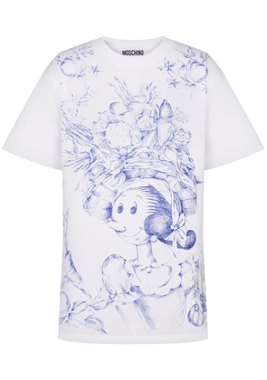 Moschino cartoon-print T-shirt - White