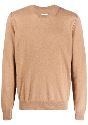 Maison Margiela crew-neck cashmere jumper - Brown