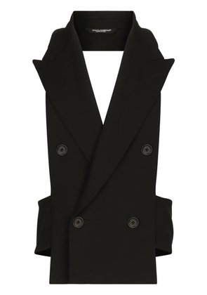 Dolce & Gabbana open-back waistcoat - Black