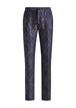 ETRO paisley motif trousers - Blue