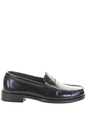 Furla leather penny-strap loafers - Black