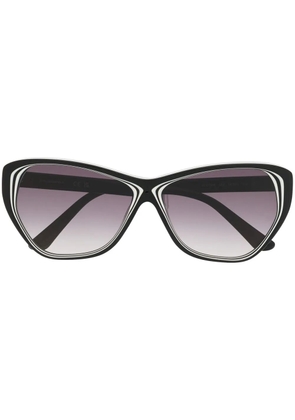 Karl Lagerfeld logo-arm detail sunglasses - Black