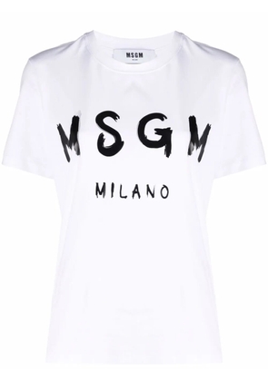 MSGM logo-print T-shirt - White
