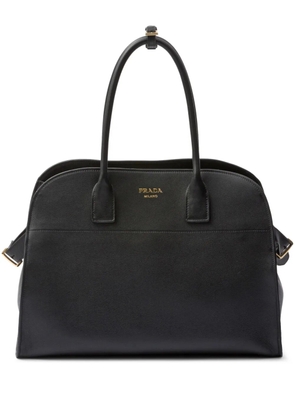 Prada large leather tote bag - Black