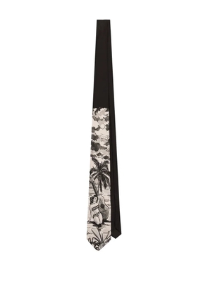 Dolce & Gabbana illustration-print tie - Black
