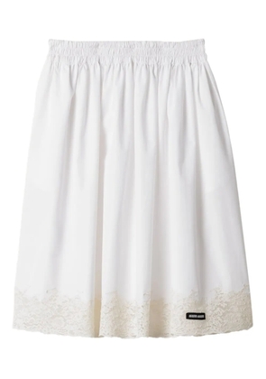 Miu Miu poplin skirt - White