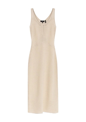 Theory crochet-knit midi dress - Neutrals