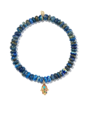 Sydney Evan 14kt yellow gold lapis lazuli bracelet