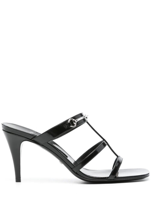 Gucci Horsebit 75mm mules - Black