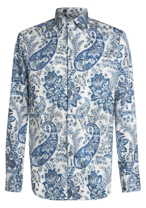 ETRO paisley-print long-sleeve shirt - Blue