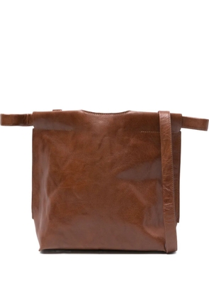 bea mombaers leather shoulder bag - Brown