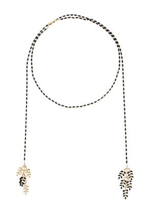 ISABEL MARANT leaf beaded necklace - Black