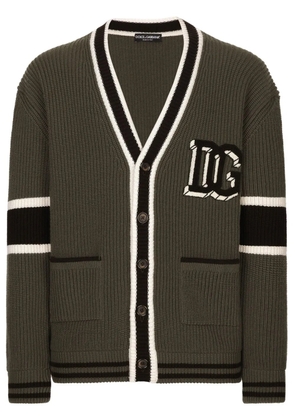 Dolce & Gabbana intarsia-knit cardigan - Green