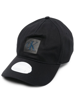 Calvin Klein Jeans logo-patch organic cotton cap - Black