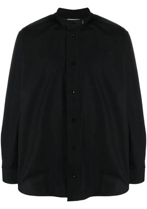 Jil Sander band-collar cotton shirt - Black