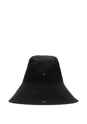 Burberry check brim gabardine hat - Black