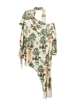 Monse asymmetric-hem scarf dress - Neutrals