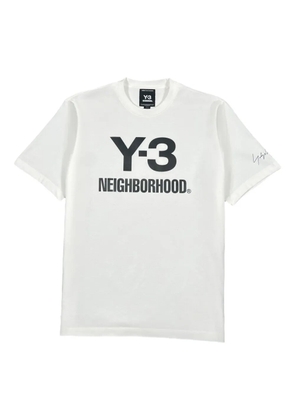 Y-3 x Neighborhood logo-print T-shirt - White