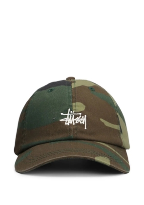 Stüssy camouflage-print cap - Green