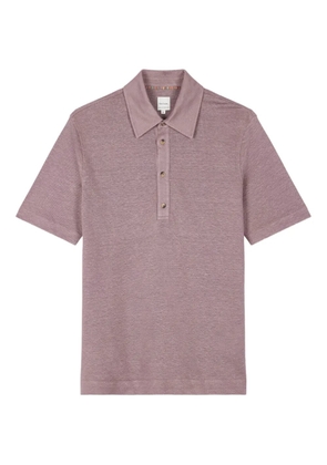 Paul Smith short-sleeve linen polo shirt - Pink