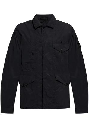 Stone Island creased multi-pocket shirt jacket - Black