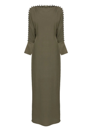 Taller Marmo Mila decorative button-detail dress - Green