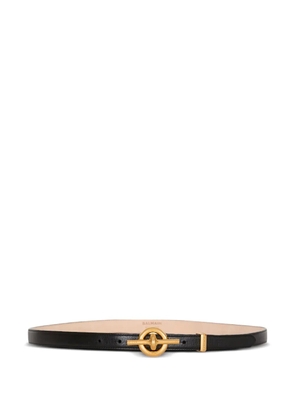 Balmain calfskin logo belt - Black