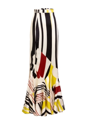Silvia Tcherassi Florina patterned maxi skirt - Neutrals
