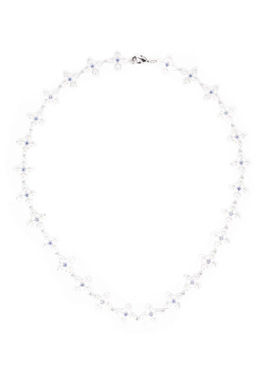 DARKAI ghotic clover flower necklace - Silver