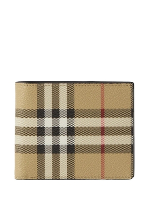Burberry checkered bi-fold wallet - Neutrals