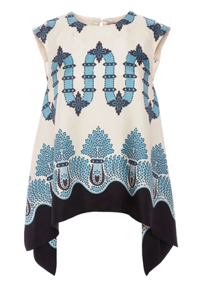 La DoubleJ San Carlo silk top - White