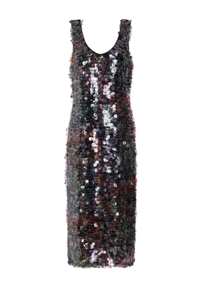 Marie Oliver Olympia sequin midi dress - Black