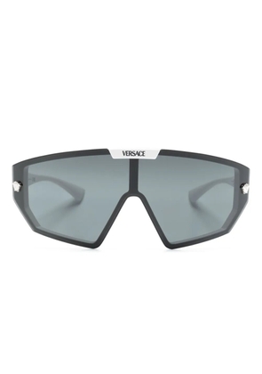 Versace Eyewear Medusa shield-frame sunglasses - White