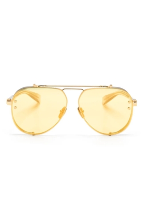 Balmain Eyewear Captaine pilot-frame sunglasses - Gold