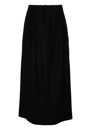 Fabiana Filippi pleat-detail midi skirt - Black