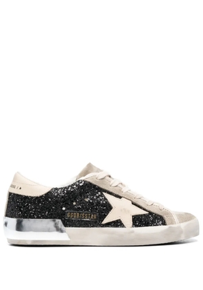Golden Goose Super-Star glitter-detail sneakers - Black