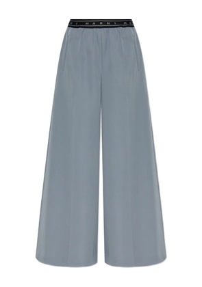 Marni logo-band trousers - Grey