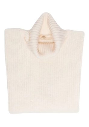 DAVANTINO roll-neck wool top - Neutrals