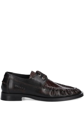 Miista Edelira quilted Derby shoes - Brown