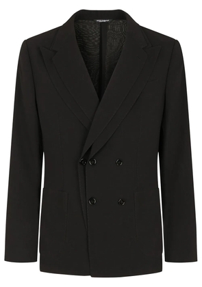 Dolce & Gabbana double-lapel wool jacket - Black