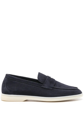 Scarosso Luciana penny-slot suede loafers - Blue