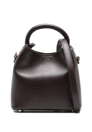 Elleme Madeleine leather top-handle tote bag - Brown