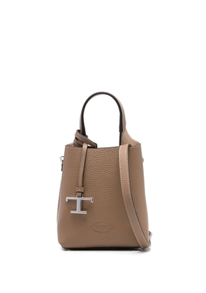 Tod's mini leather crossbody bag - Brown